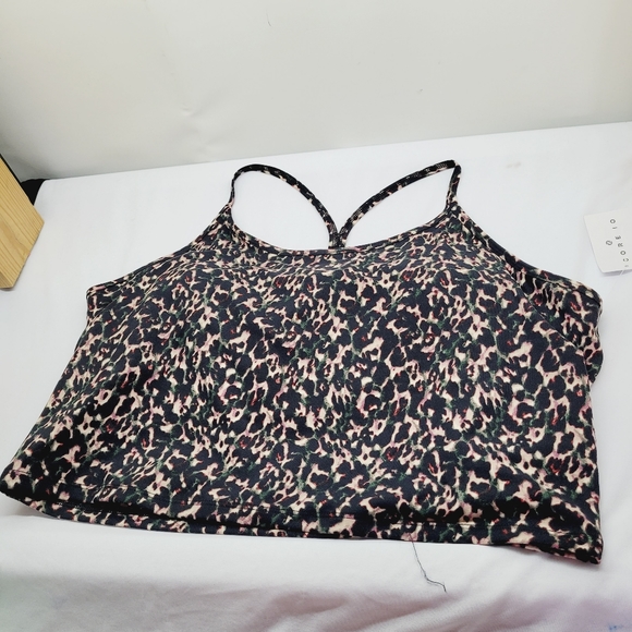 New Cheetah Print Tank Top Athletic Built In Bra Core10 Size X-Large - Picture 7 of 12